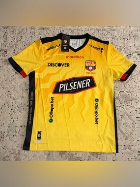Marathon Authentic Barcelona SC Guayaquil Ecuador Soccer 2025 Jersey Men's Sz: L